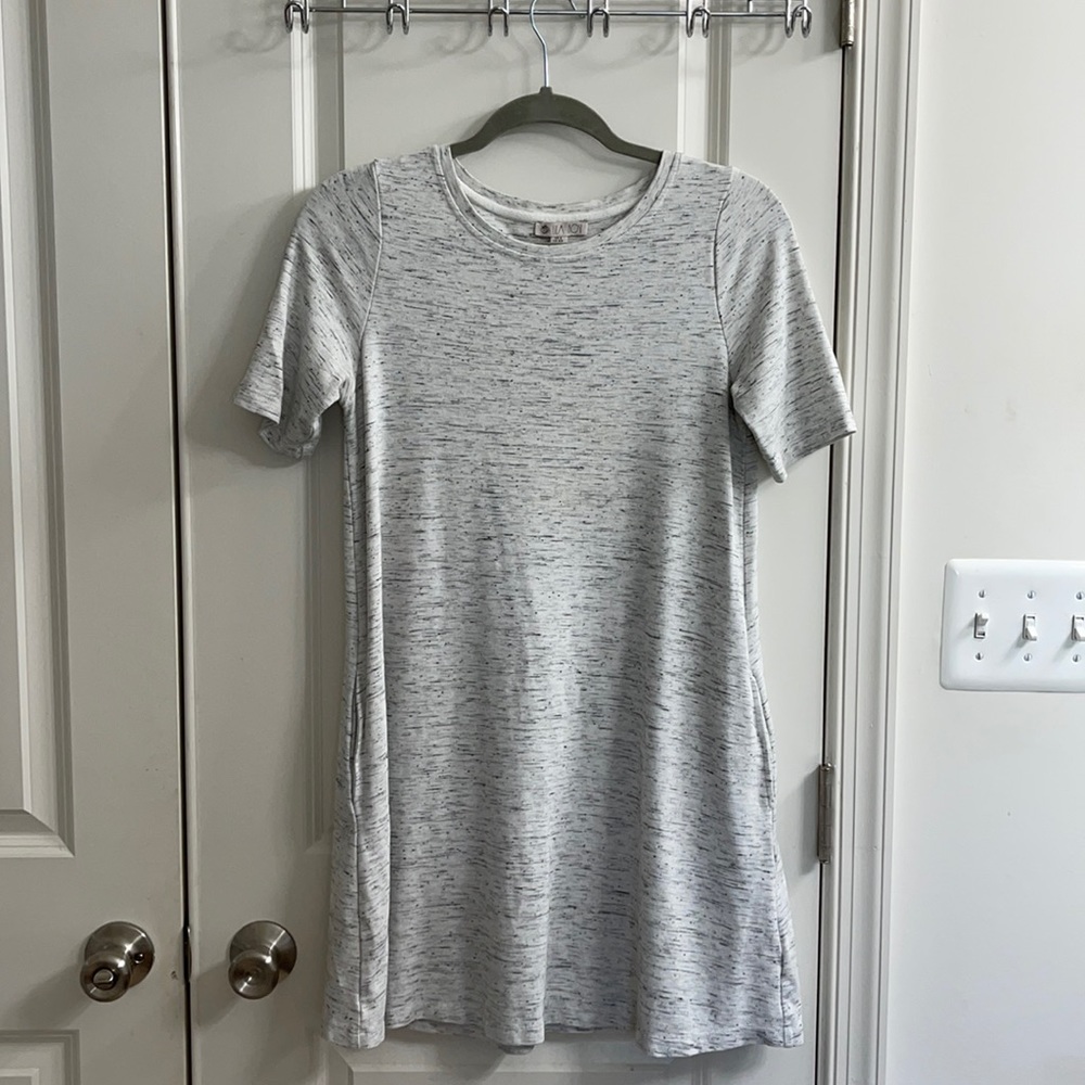 Light Grey T-Shirt Dress